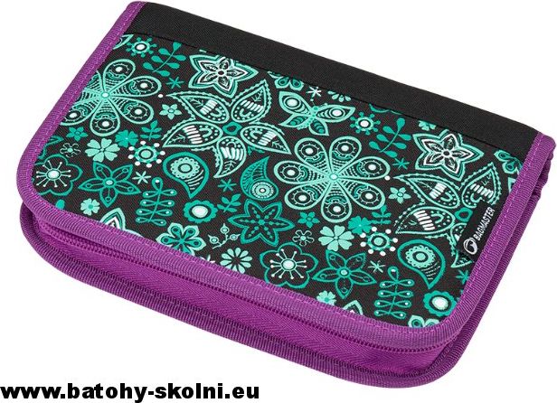 Školní batoh Kytičky 3 dílný set Bagmaster ALFA 9 B - Doprava Zdarma - obrázek 3