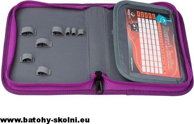 Školní batoh Kytičky 3 dílný set Bagmaster ALFA 9 B - Doprava Zdarma - obrázek 5