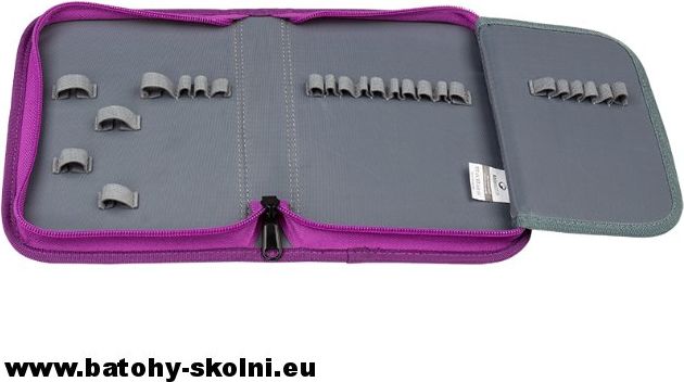 Školní batoh Kytičky 3 dílný set Bagmaster ALFA 9 B - Doprava Zdarma - obrázek 6