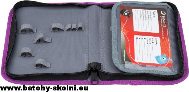 Školní jednopatrový penál Bagmaster Květy Mercury A - obrázek 4