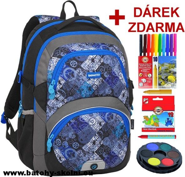 Školní batoh Bagmaster Ozubená kolečka Theory 8 D - Doprava Zdarma - obrázek 1
