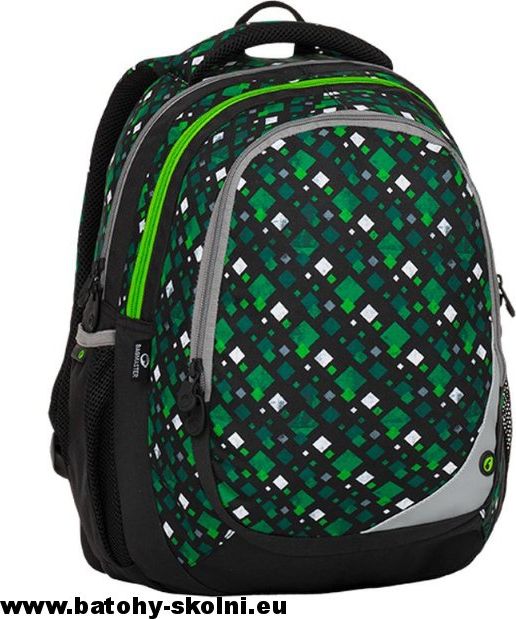 Školní batoh Bagmaster Maxvell 8 B Čtverečky - Doprava Zdarma - obrázek 2