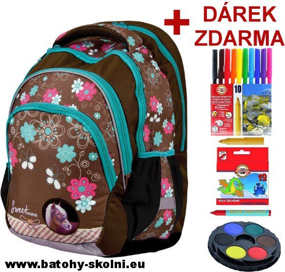 Školní batoh Stil Horse s koněm - obrázek 1