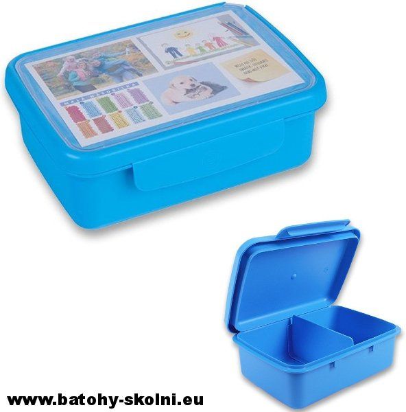 Krabička na svačinu box Zdravá Sváča modrá - obrázek 1