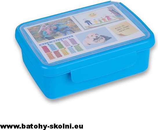 Krabička na svačinu box Zdravá Sváča modrá - obrázek 2