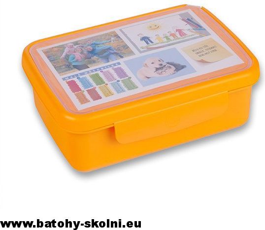 Krabička na svačinu box Zdravá Sváča oranžová - obrázek 2