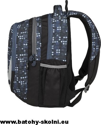 Školní batoh Maxvell 9 B BLACK-GRAY-BLUE Bagmaster - Doprava Zdarma - obrázek 3