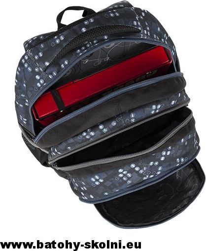 Školní batoh Maxvell 9 B BLACK-GRAY-BLUE Bagmaster - Doprava Zdarma - obrázek 6