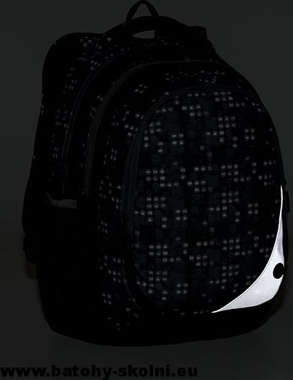 Školní batoh Maxvell 9 B BLACK-GRAY-BLUE Bagmaster - Doprava Zdarma - obrázek 9
