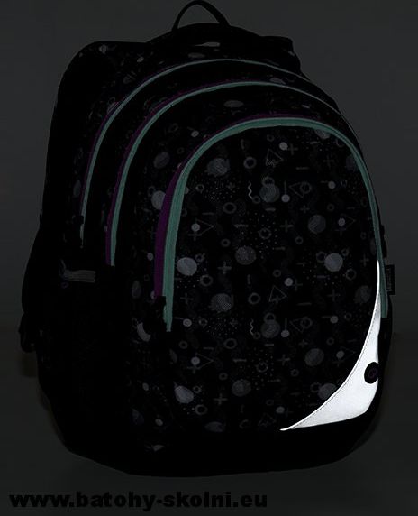 Školní batoh Maxvell 9 A BLACK-GRAY-VIOLET Bagmaster - Doprava Zdarma - obrázek 9