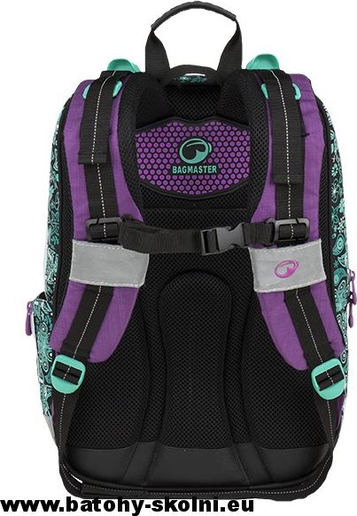Školní batoh ALFA 9 B BLACK-TURQUOISE Bagmaster - Doprava Zdarma - obrázek 4