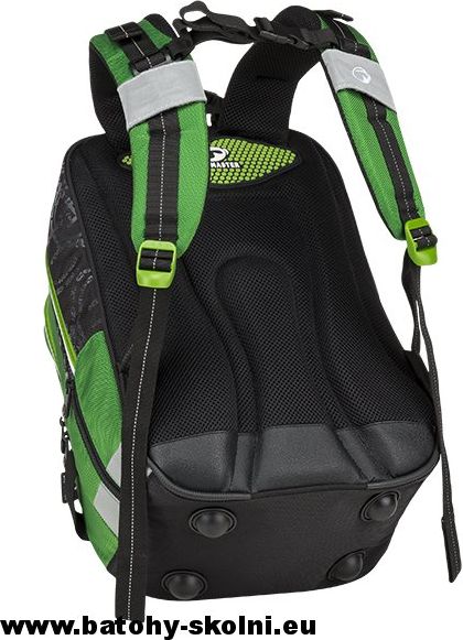 Školní batoh ALFA 9 D BLACK-GREEN-GRAY Bagmaster - Doprava Zdarma - obrázek 8