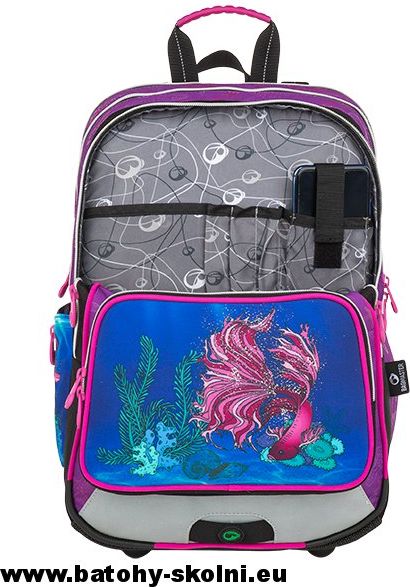 Školní batoh Galaxy 9 C VIOLET-BLUE Bagmaster - Doprava Zdarma - obrázek 3