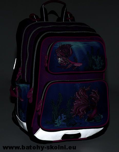 Školní batoh Galaxy 9 C VIOLET-BLUE Bagmaster - Doprava Zdarma - obrázek 9