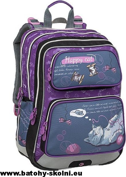 Školní batoh Galaxy 9 A GRAY-VIOLET Bagmaster - Doprava Zdarma - obrázek 2