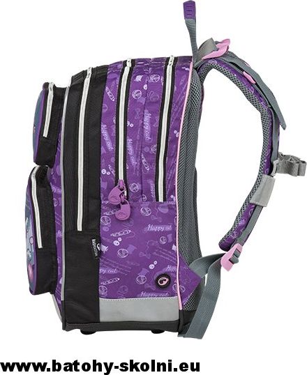 Školní batoh Galaxy 9 A GRAY-VIOLET Bagmaster - Doprava Zdarma - obrázek 3