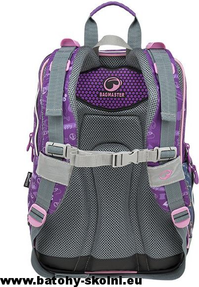 Školní batoh Galaxy 9 A GRAY-VIOLET Bagmaster - Doprava Zdarma - obrázek 5