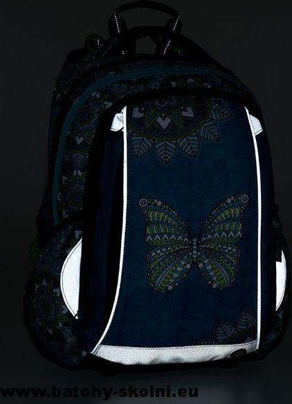 Školní batoh Mercury 9 B TURQUOISE-WHIT Bagmaster - Doprava Zdarma - obrázek 8