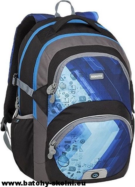 Školní batoh Theory 9 D BLUE-BLACK-GRAY Bagmaster - Doprava Zdarma - obrázek 2