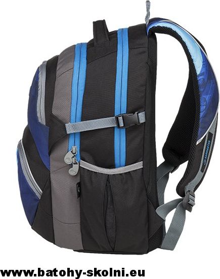 Školní batoh Theory 9 D BLUE-BLACK-GRAY Bagmaster - Doprava Zdarma - obrázek 4