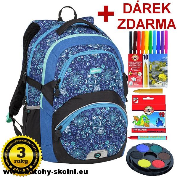 Školní batoh Theory 9 C BLUE-BLACK Bagmaster - Doprava Zdarma - obrázek 1