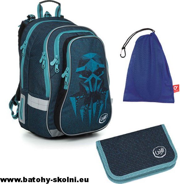 Školní batoh Hacker Topgal 3 dílný set LYNN 19018 Medium - obrázek 1