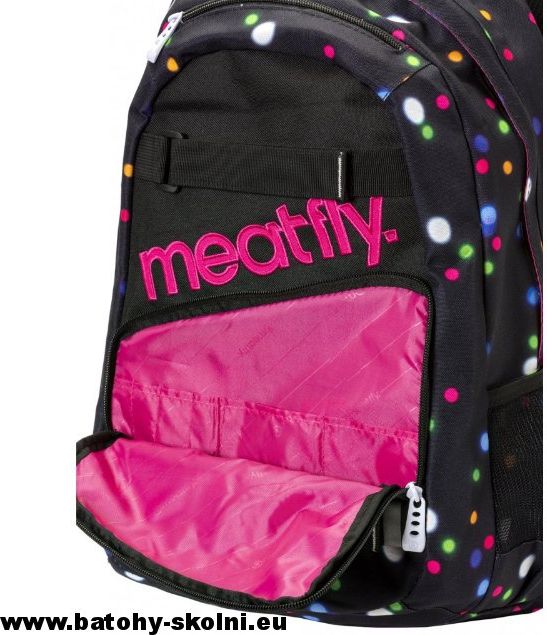 Studentský batoh Meatfly Exile 3 Backpack H Lights Neon - Doprava Zdarma - obrázek 3
