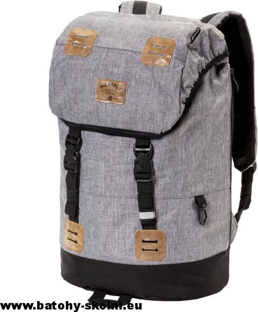 Studentský batoh Meatfly Pioneer 3 A Backpack Heather Grey - Doprava Zdarma - obrázek 2