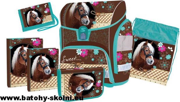 Školní aktovka Stil Horse s koněm 5 dílný set - Doprava Zdarma - obrázek 2