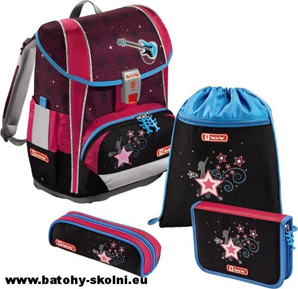 Školní aktovka Hama 4 dílný set Step by Step Light 2 Popstar - Doprava Zdarma - obrázek 1