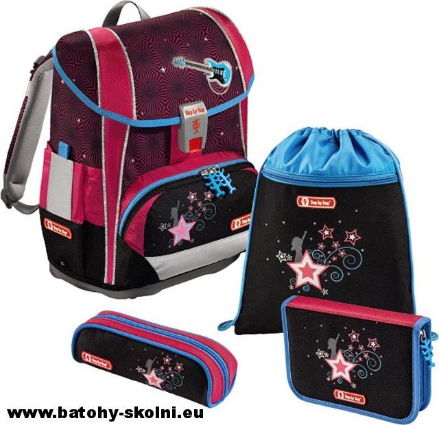 Školní aktovka Hama 4 dílný set Step by Step Light 2 Popstar - Doprava Zdarma - obrázek 2