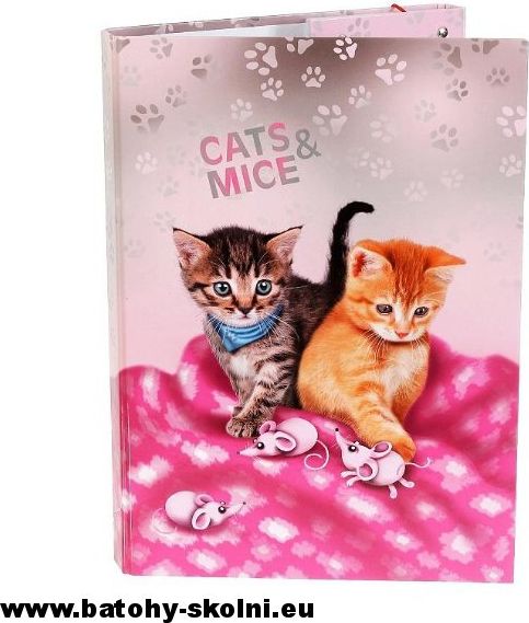 Školní box A4 sešity Emipo Cats a Mice kočičky - obrázek 1