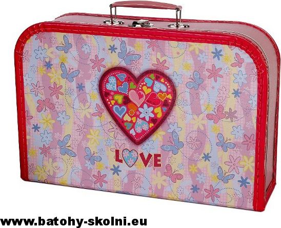 Školní dětský kufřík Emipo 35 cm Love srdce - obrázek 1