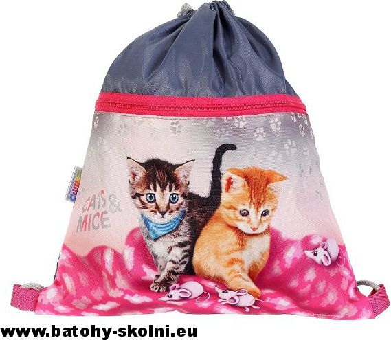 Pytlík na přezůvky sáček Emipo Cats a Mice kočičky - obrázek 1