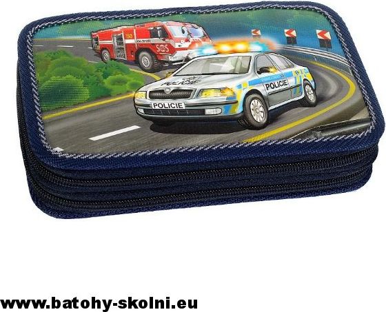 Dvoupatrový školní penál Emipo SOS Hasiči Policie - obrázek 1