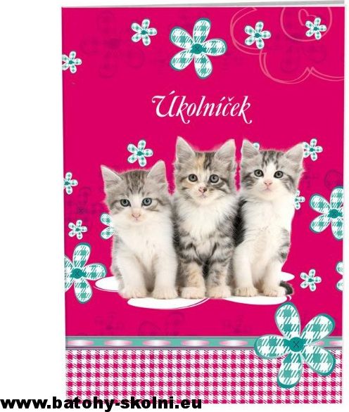 Školní úkolníček A6 Cats kočičky - obrázek 1