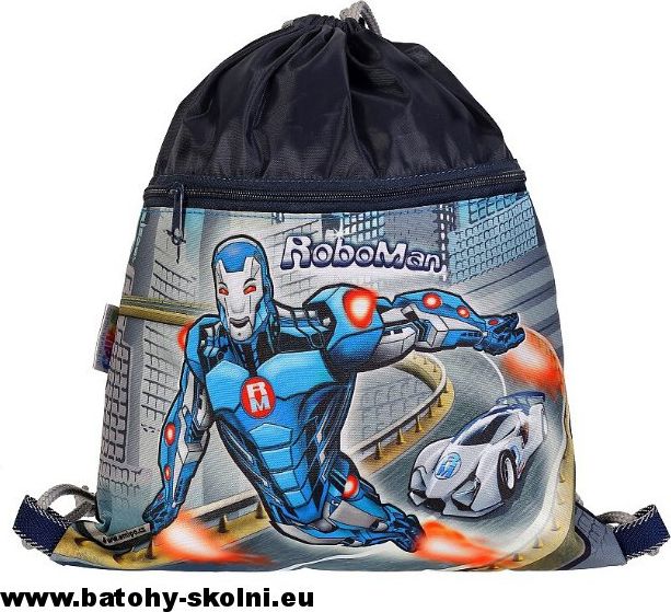Pytlík na přezůvky sáček Emipo Roboman - obrázek 2