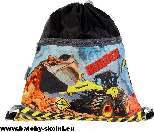Pytlík na přezůvky sáček Emipo Builder bagr - obrázek 2