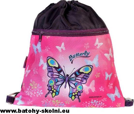 Pytlík na přezůvky sáček Emipo Butterfly motýl - obrázek 1