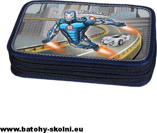 Dvoupatrový školní penál Emipo Roboman - obrázek 1
