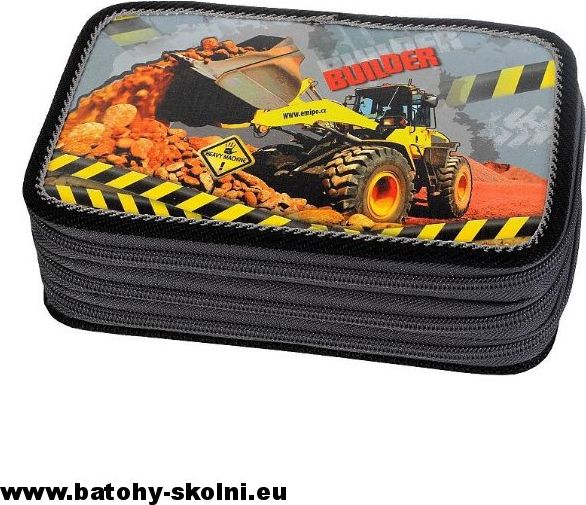 Třípatrový školní penál Emipo Builder bagr - obrázek 2