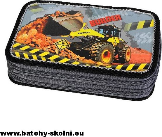 Dvoupatrový školní penál Emipo Builder bagr - obrázek 1
