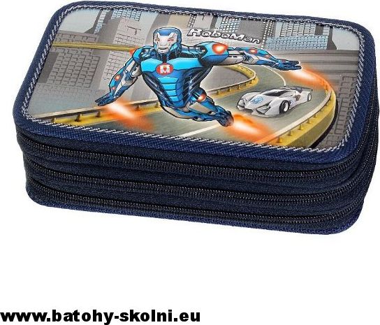 Třípatrový školní penál Emipo Roboman - obrázek 1