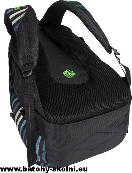 Studentský školní batoh Bagmaster Bag 7 CH zelené proužky - Doprava Zdarma - obrázek 6