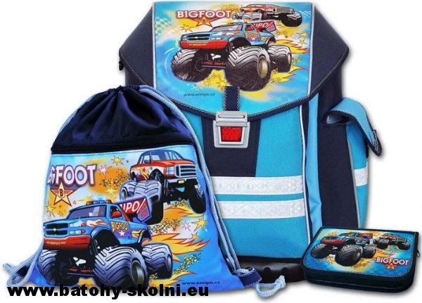 Školní aktovka Emipo 3 dílný set Ergo One > varianta Bigfooot - obrázek 1