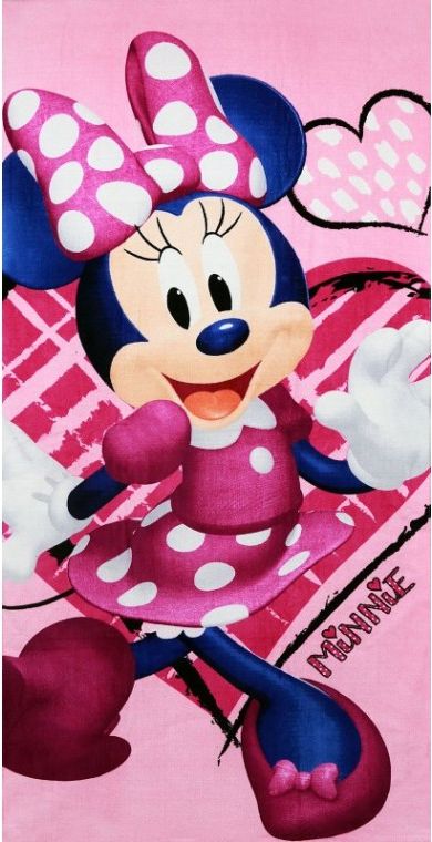 Setino - Plážová osuška Minnie Mouse (Disney), 70 x 140 cm - obrázek 1