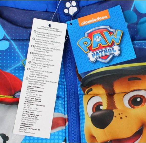 Setino - Chlapecká bunda Tlapková patrola (Paw Patrol) - vel. 104 - obrázek 5