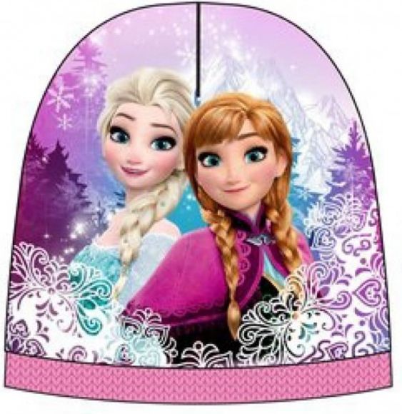 Sun City - Dívčí čepice Ledové království - Frozen - růžová - vel. 54 - obrázek 1