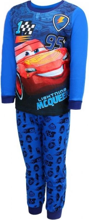 Setino - Chlapecké bavlněné pyžamo AUTA - BLESK MCQUEEN 95 - modré - vel. 98 - obrázek 1