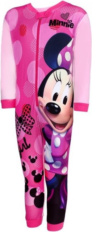 Setino - Dívčí pyžamo overal Minnie Mouse - sv. růžové - vel. 116 - obrázek 1